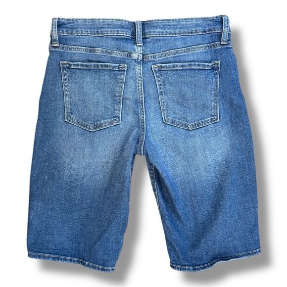 GAP Blue Bermudas with Distressed Denim Finish Sz 27 - Picture 4 of 10